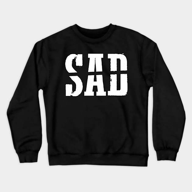 sad bad feelings art expressing Crewneck Sweatshirt by yassinnox